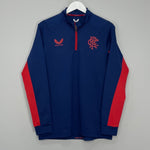 Shop 2023/24 RANGERS DRILL TOP (M) CASTORE, classic football shirts, vintage football shirts & retro soccer jerseys at Cult Kits
