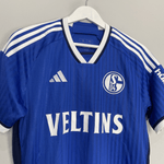 Shop 2023/24 SCHALKE HOME SHIRT (M) ADIDAS, classic football shirts, vintage football shirts & retro soccer jerseys at Cult Kits