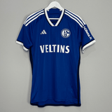 Shop 2023/24 SCHALKE HOME SHIRT (M) ADIDAS, classic football shirts, vintage football shirts & retro soccer jerseys at Cult Kits