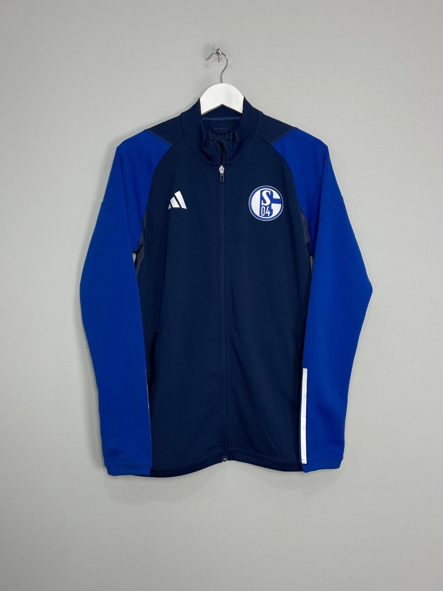 Shop 2023/24 SCHALKE TRACK JACKET (M) ADIDAS, classic football shirts, vintage football shirts & retro soccer jerseys at Cult Kits