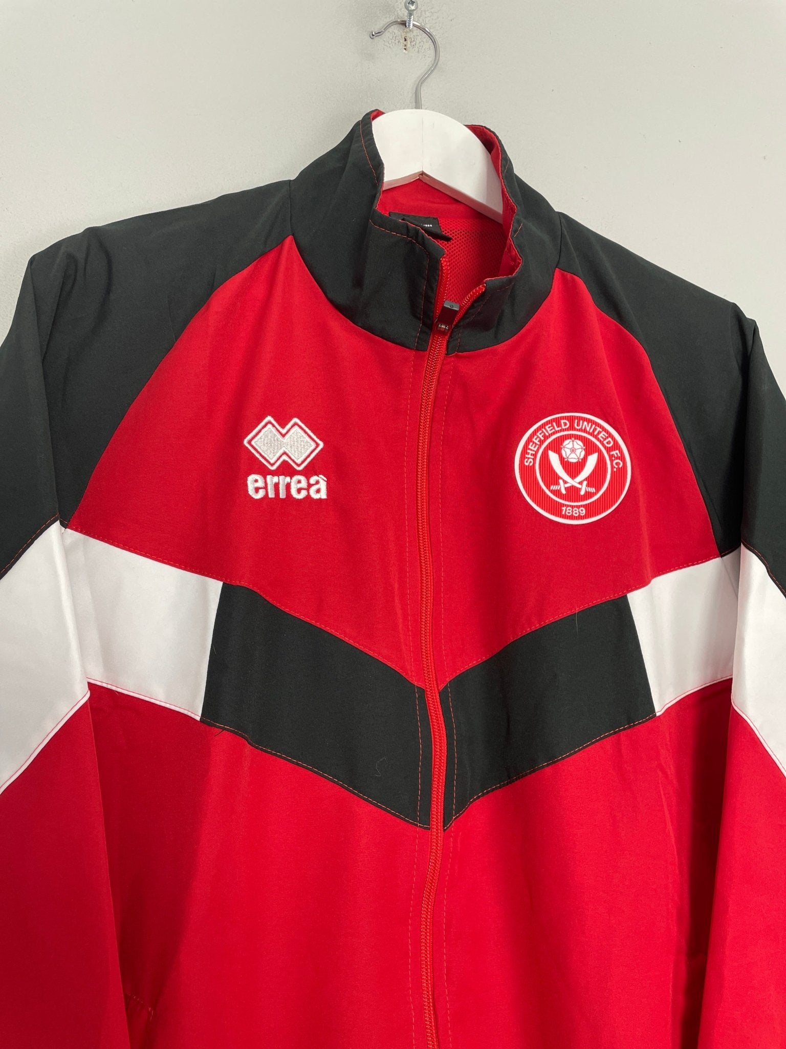 Shop 2023/24 SHEFFIELD UNITED TRACK JACKET (M) ERREA, classic football shirts, vintage football shirts & retro soccer jerseys at Cult Kits