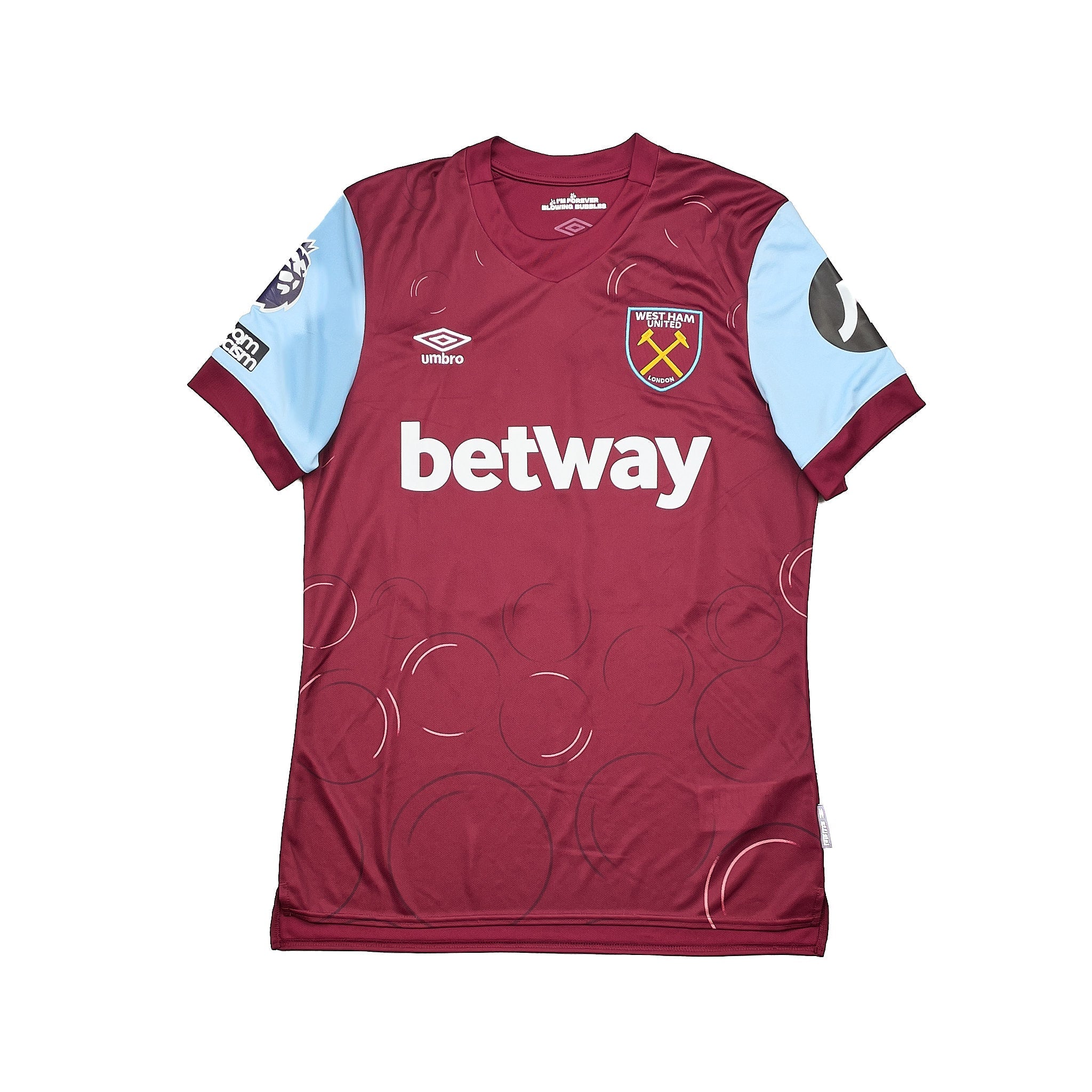 Buy 2023/24 West Ham Bowen 20 *Match Worn* Home Shirt (M) Umbro ~ Free worldwide shipping ~ Authentic Vintage Football Shirts from Cult Kits