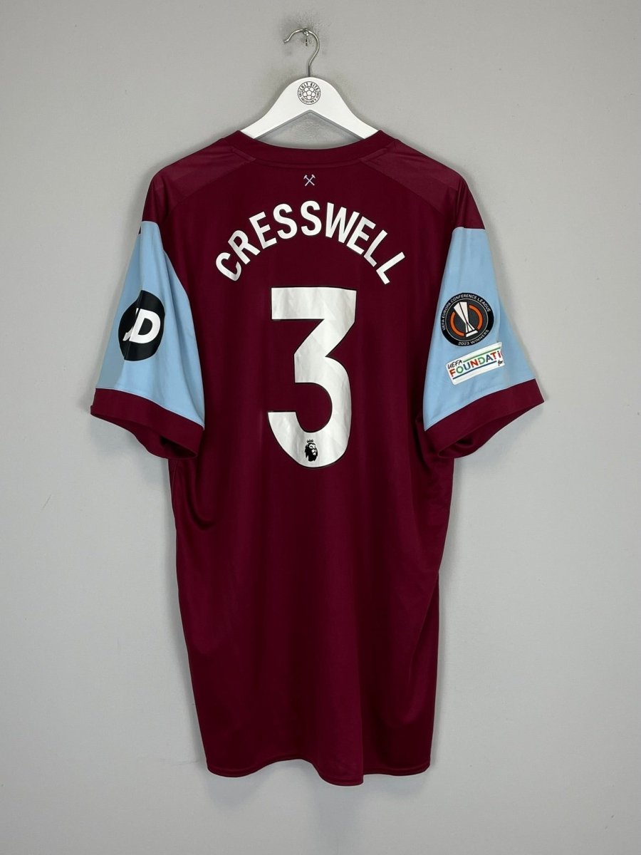 2023/24 WEST HAM CRESSWELL 3 HOME SHIRT (XXXL) UMBRO - Cult Kits - XXXXL - Buy Vintage Football Shirts, Authentic Retro Football Shirts For Sale, Classic Football Shirts & Soccer Jersey