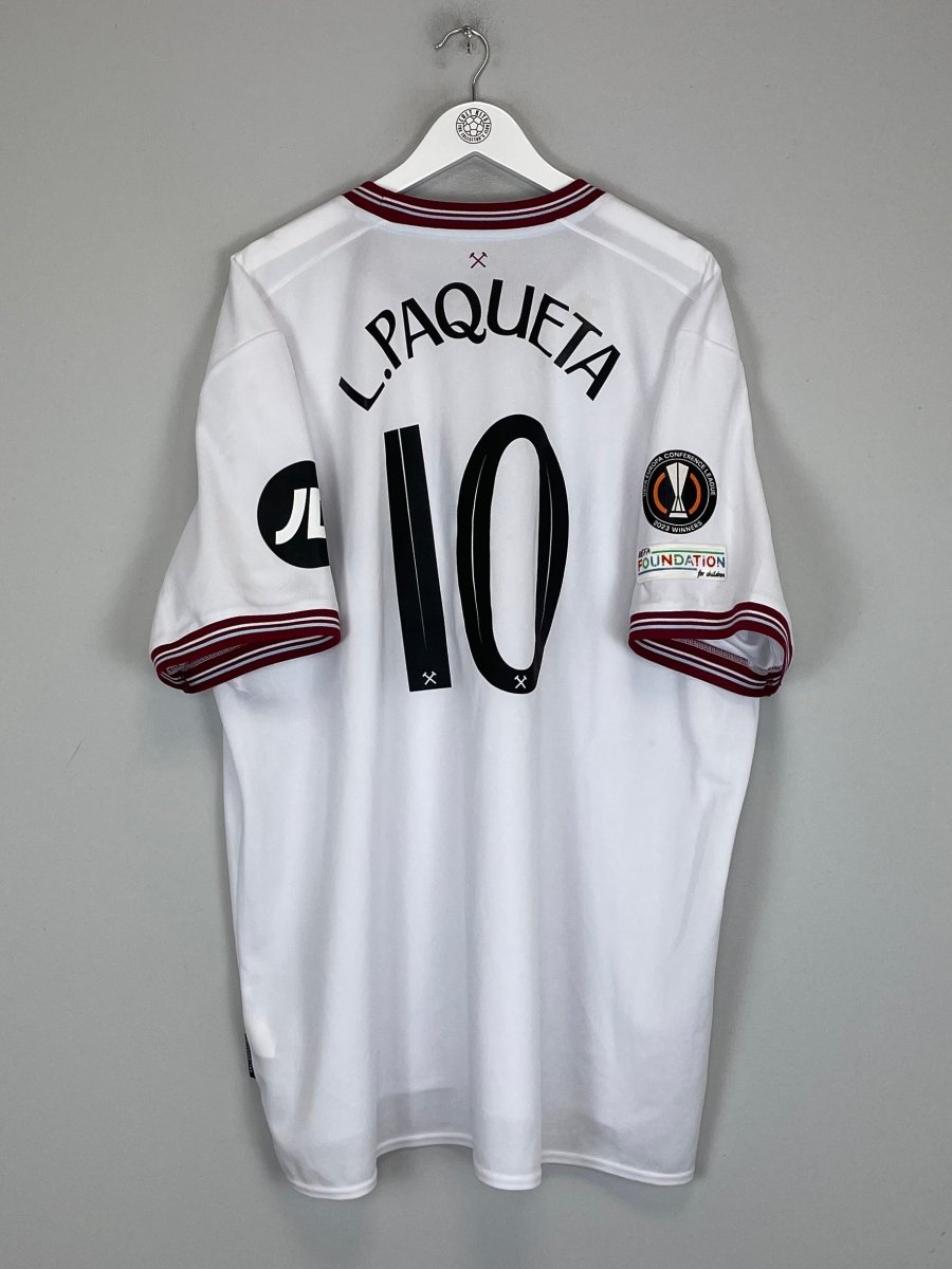 2023/24 WEST HAM L.PAQUETA 10 AWAY SHIRT (XXXXL) UMBRO - Cult Kits - XXXXL - Buy Vintage Football Shirts, Authentic Retro Football Shirts For Sale, Classic Football Shirts & Soccer Jersey