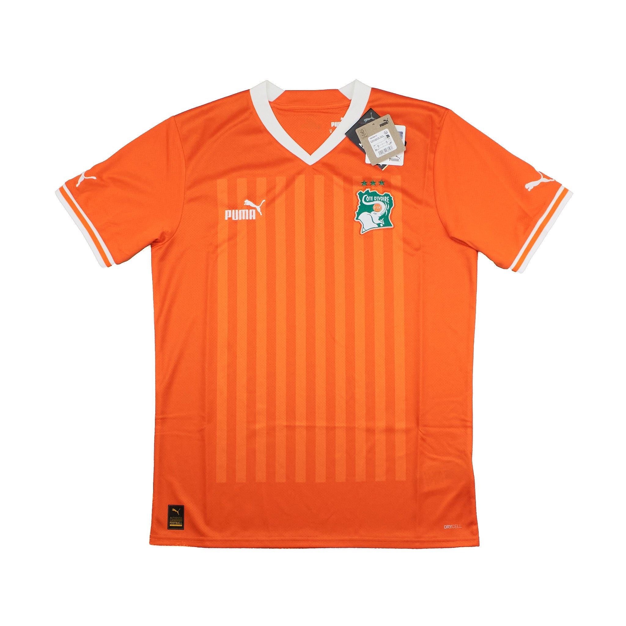 Buy 2024 Ivory Coast *BNWT* Home Shirt (Multiple Sizes) Puma ~ Free worldwide shipping ~ Authentic Vintage Football Shirts from Cult Kits