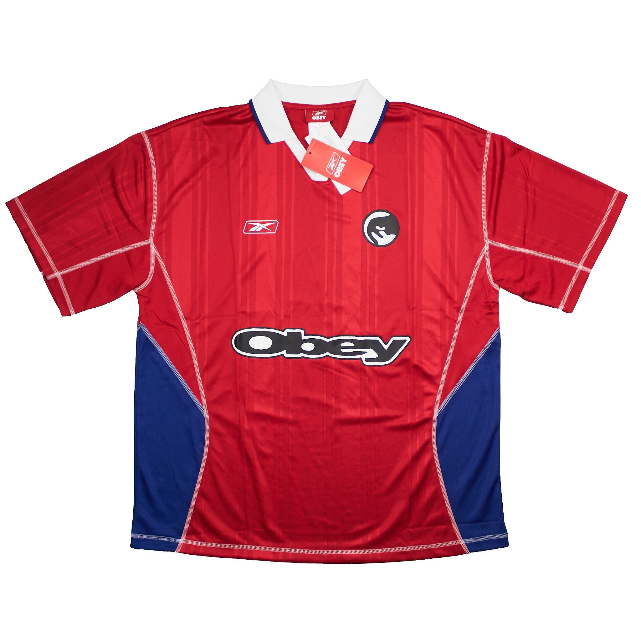 Buy 2024 Obey x Reebok Shirt (Multiple Sizes) ~ Free worldwide shipping ~ Authentic Vintage Football Shirts from Cult Kits