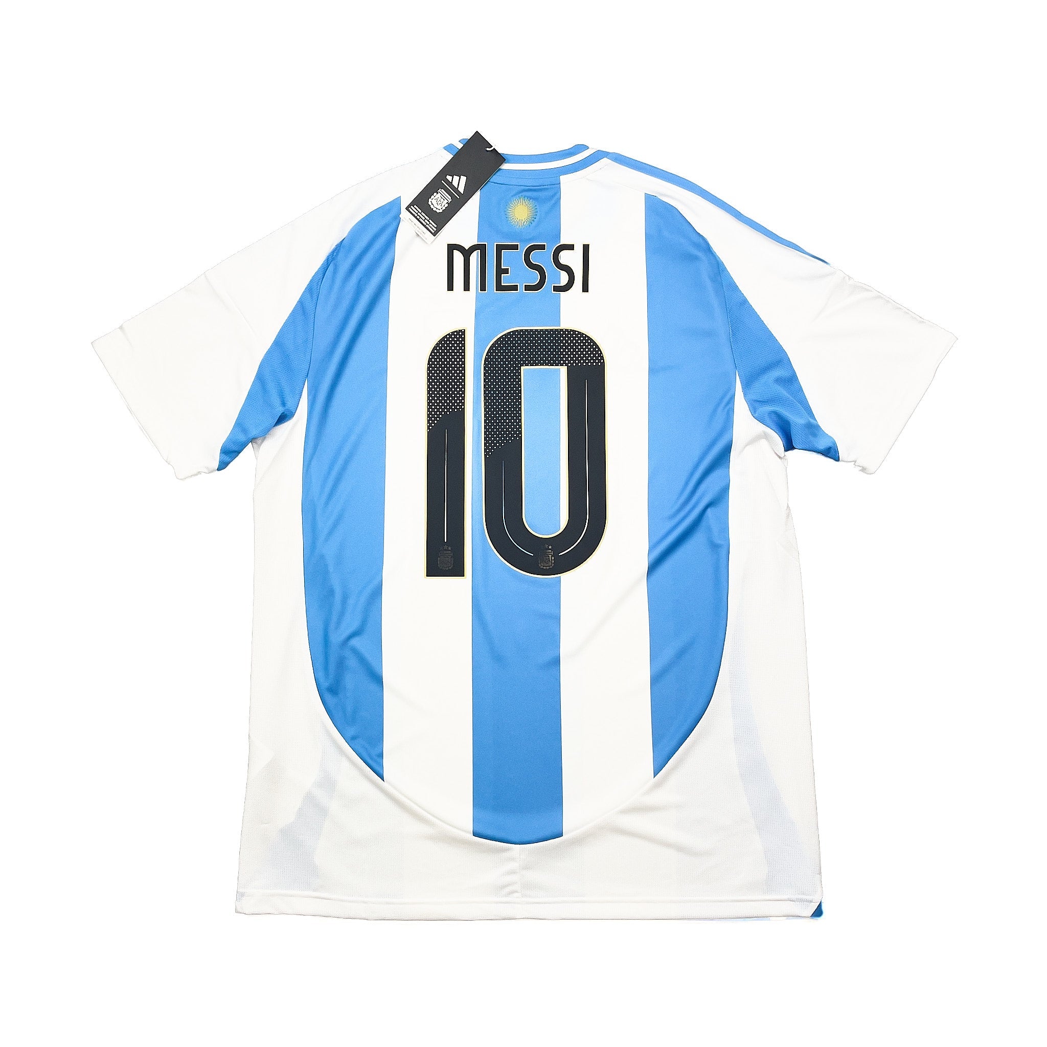 Buy 2024/25 Argentina Messi 10 *BNWT* Home Shirt (L) Adidas ~ Free worldwide shipping available ~ Authentic Vintage Football Shirts from Cult Kits