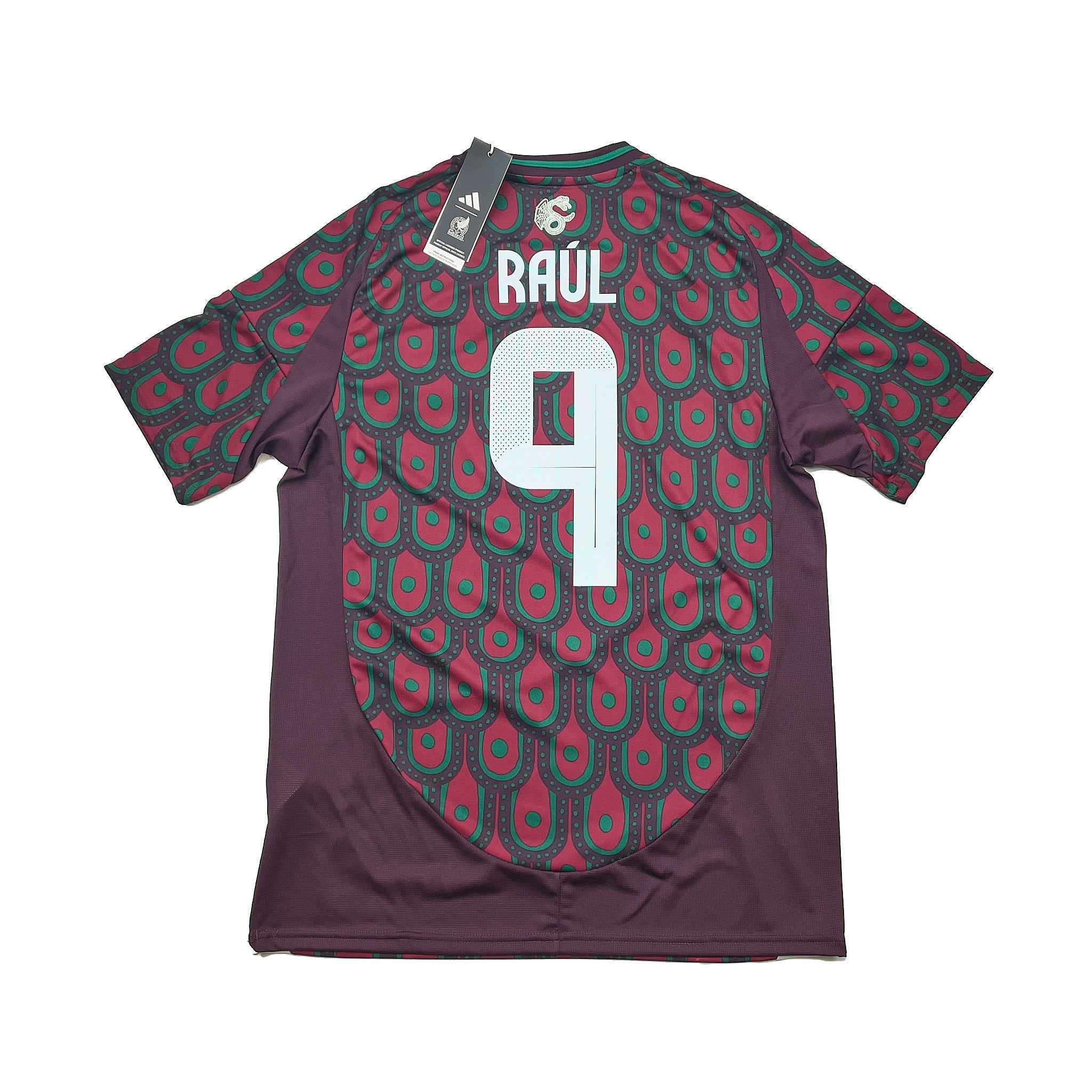 Buy 2024/25 Mexico Raul 9 *Bnwt* Home Shirt (L) Adidas ~ Free worldwide shipping available ~ Authentic Vintage Football Shirts from Cult Kits
