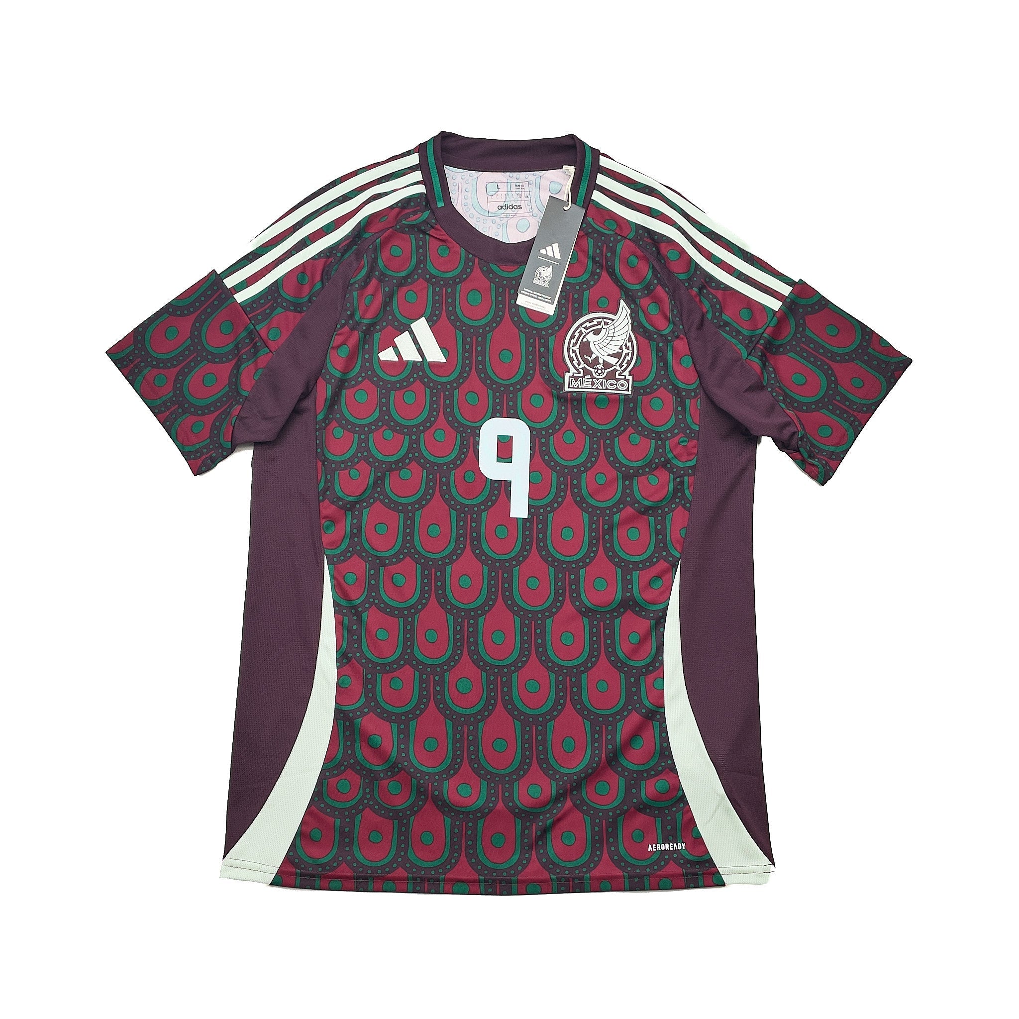 Buy 2024/25 Mexico Raul 9 *Bnwt* Home Shirt (L) Adidas ~ Free worldwide shipping available ~ Authentic Vintage Football Shirts from Cult Kits