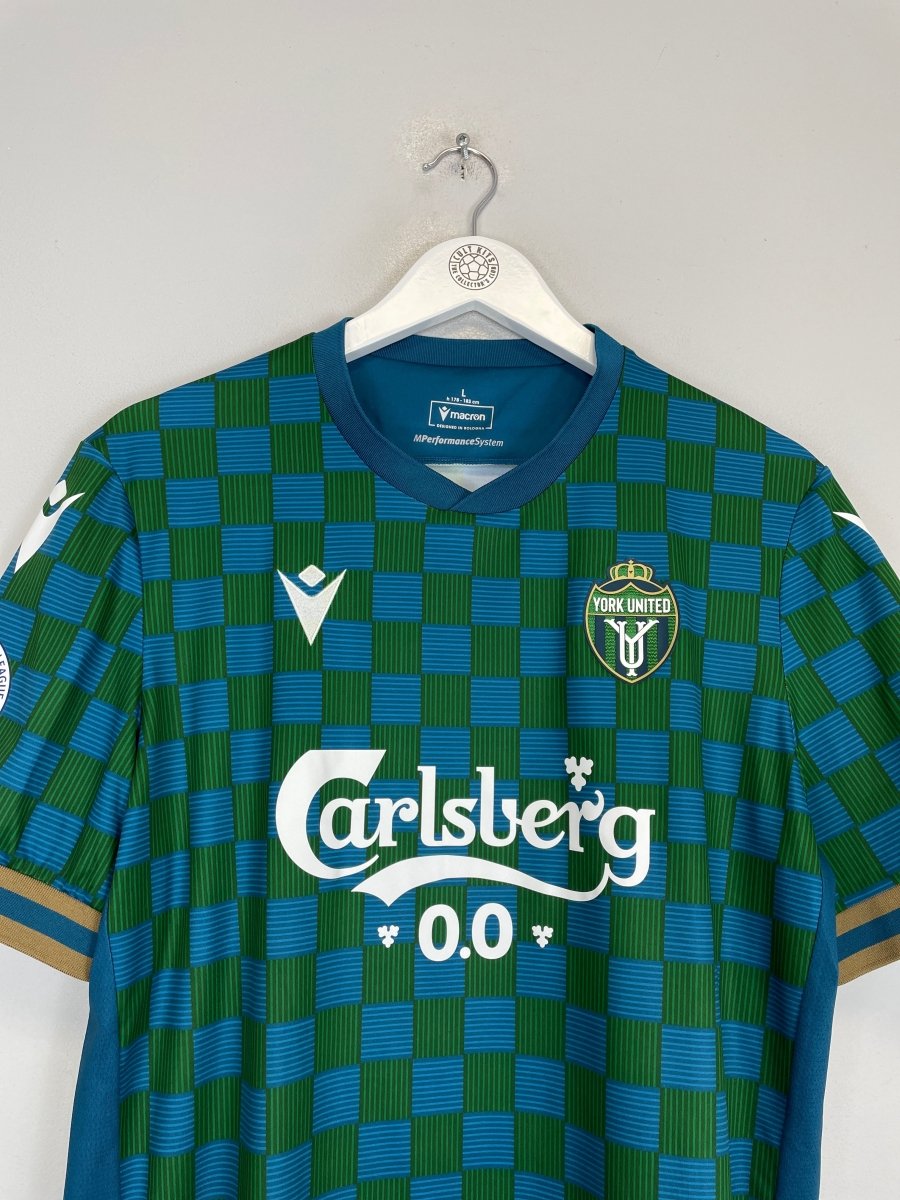 2024/25 YORK UNITED HOME SHIRT (L) MACRON - Cult Kits - Large - Buy Vintage Football Shirts, Authentic Retro Football Shirts For Sale, Classic Football Shirts & Soccer Jersey