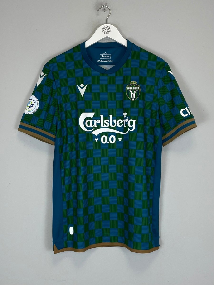 2024/25 YORK UNITED HOME SHIRT (L) MACRON - Cult Kits - Large - Buy Vintage Football Shirts, Authentic Retro Football Shirts For Sale, Classic Football Shirts & Soccer Jersey