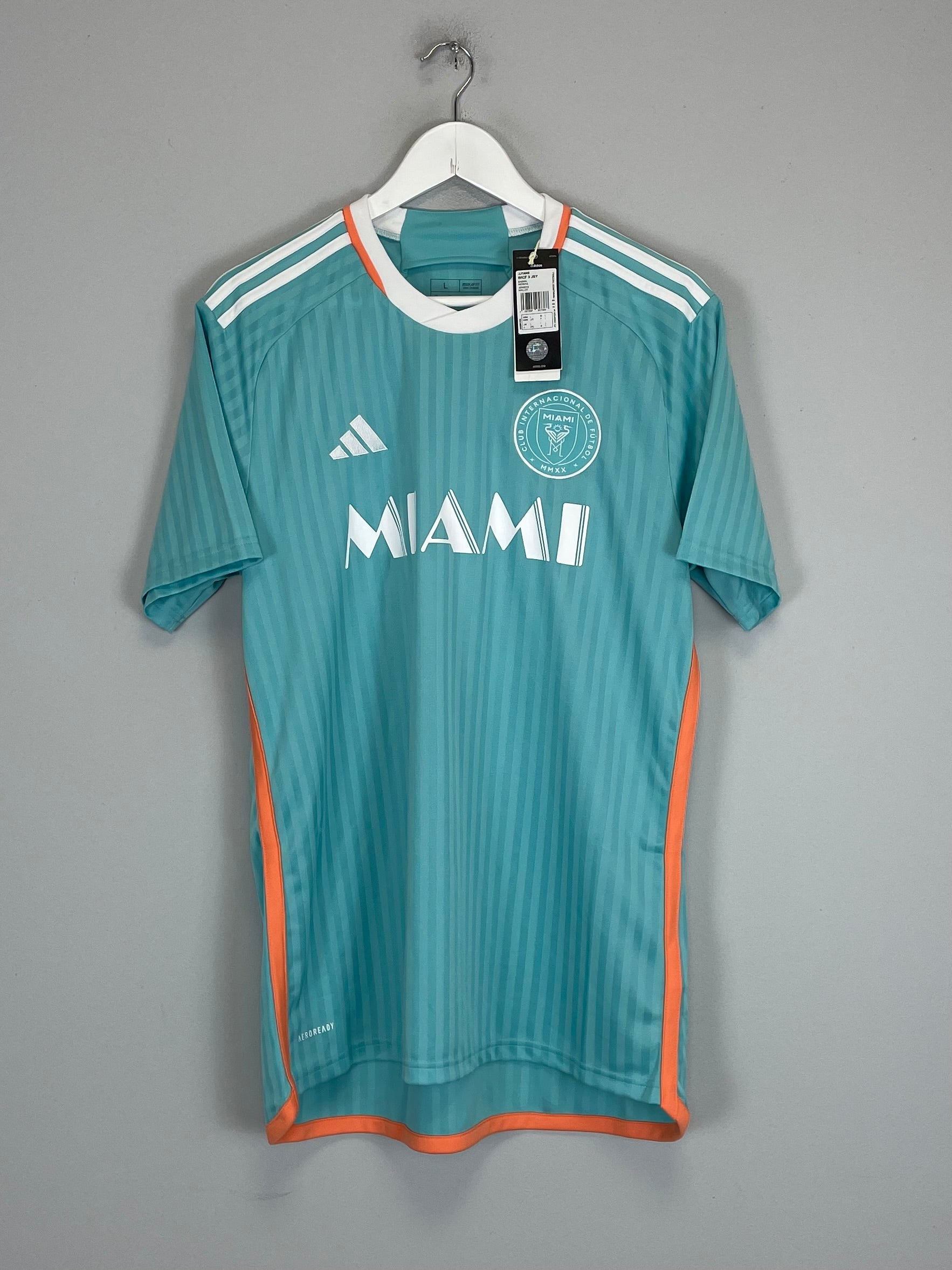 Shop 2024/25 INTER MIAMI *BNWT* AWAY SHIRT (L) ADIDAS, classic football shirts, vintage football shirts & retro soccer jerseys at Cult Kits