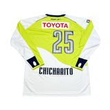 2007/08 CHIVAS GUADALAJARA CHICHARITO #25 L/S AWAY SHIRT (XL) REEBOK