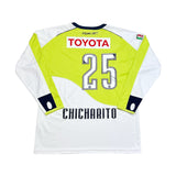 2008/09 CHIVAS GUADALAJARA CHICHARITO #25 L/S AWAY SHIRT (XL) REEBOK