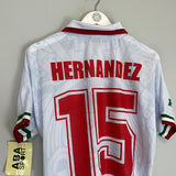 1998 Mexico Hernandez #15 *Reissue* World Cup Edition Away (Multiple) ABA Sport
