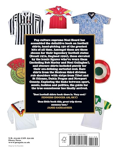 Shop THE FOOTBALL SHIRTS BOOK BY NEAL HEARD, classic football shirts, vintage football shirts & retro soccer jerseys at Cult Kits