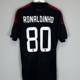 Shop 2008/09 AC MILAN RONALDINHO #80 THIRD SHIRT (M) ADIDAS, classic football shirts, vintage football shirts & retro soccer jerseys at Cult Kits
