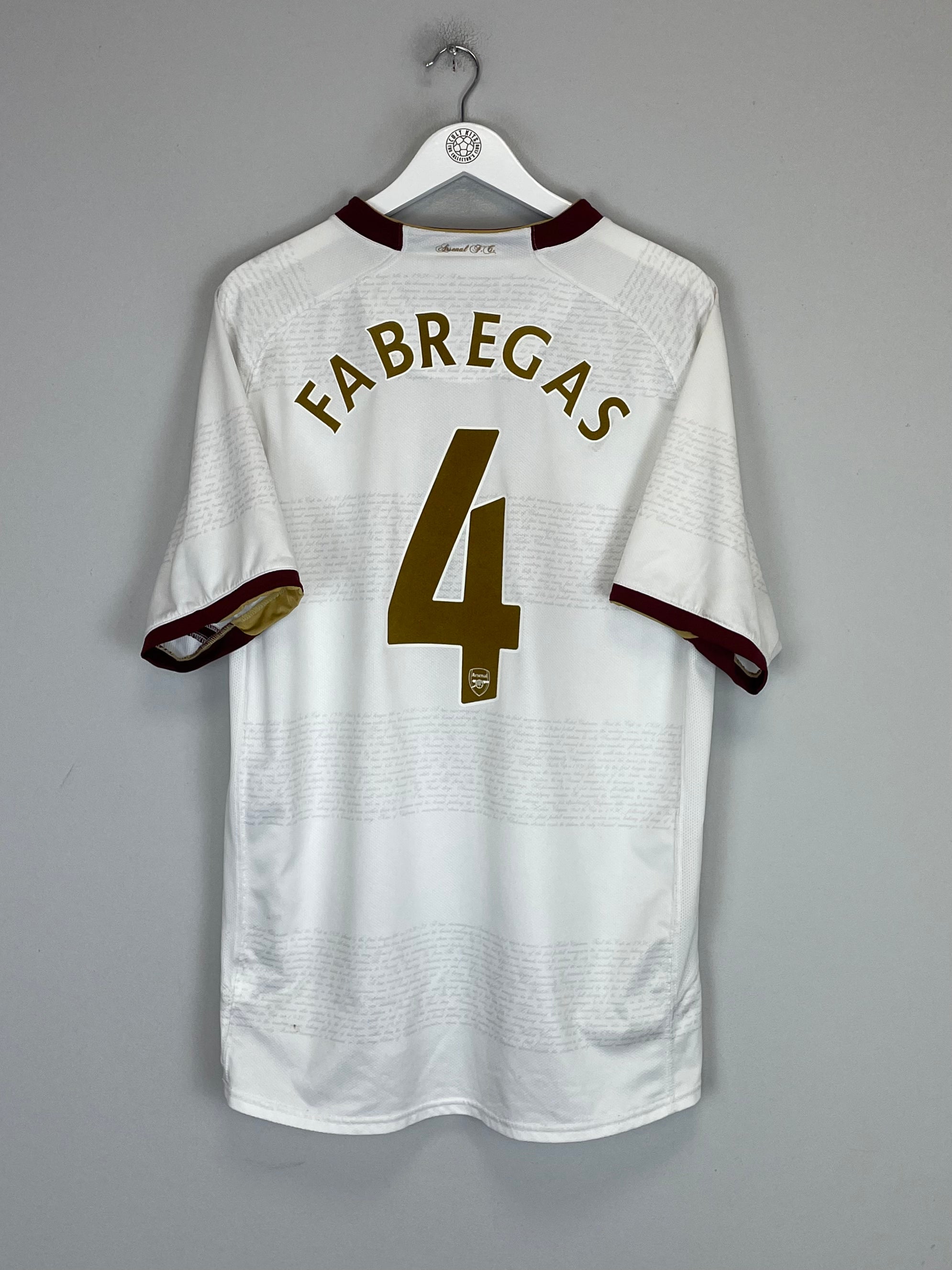ARSENAL FABREGAS #4 2007/08 AWAY SHIRT (XL) NIKE