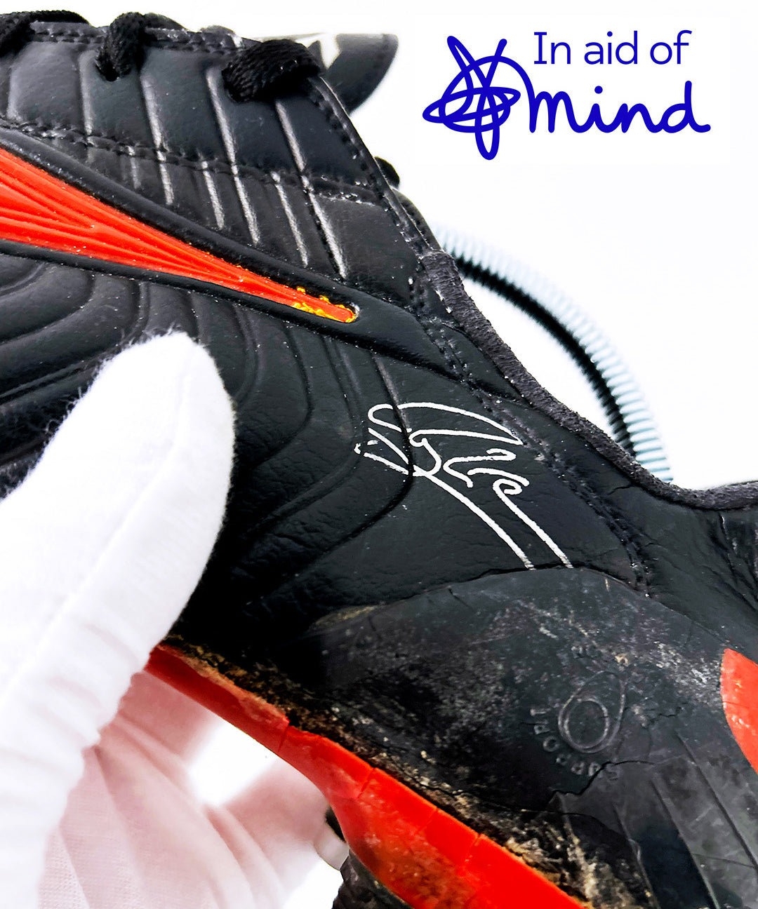 cult kits | charity auction , roy keane boots , in aid of Mind , 1998 , football boots , auction , charity , cult archive collection