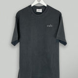 Shop South China Embroidered Cult Tee - Charcoal, classic football shirts, vintage football shirts & retro soccer jerseys at Cult Kits