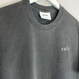 Shop South China Embroidered Cult Tee - Charcoal, classic football shirts, vintage football shirts & retro soccer jerseys at Cult Kits