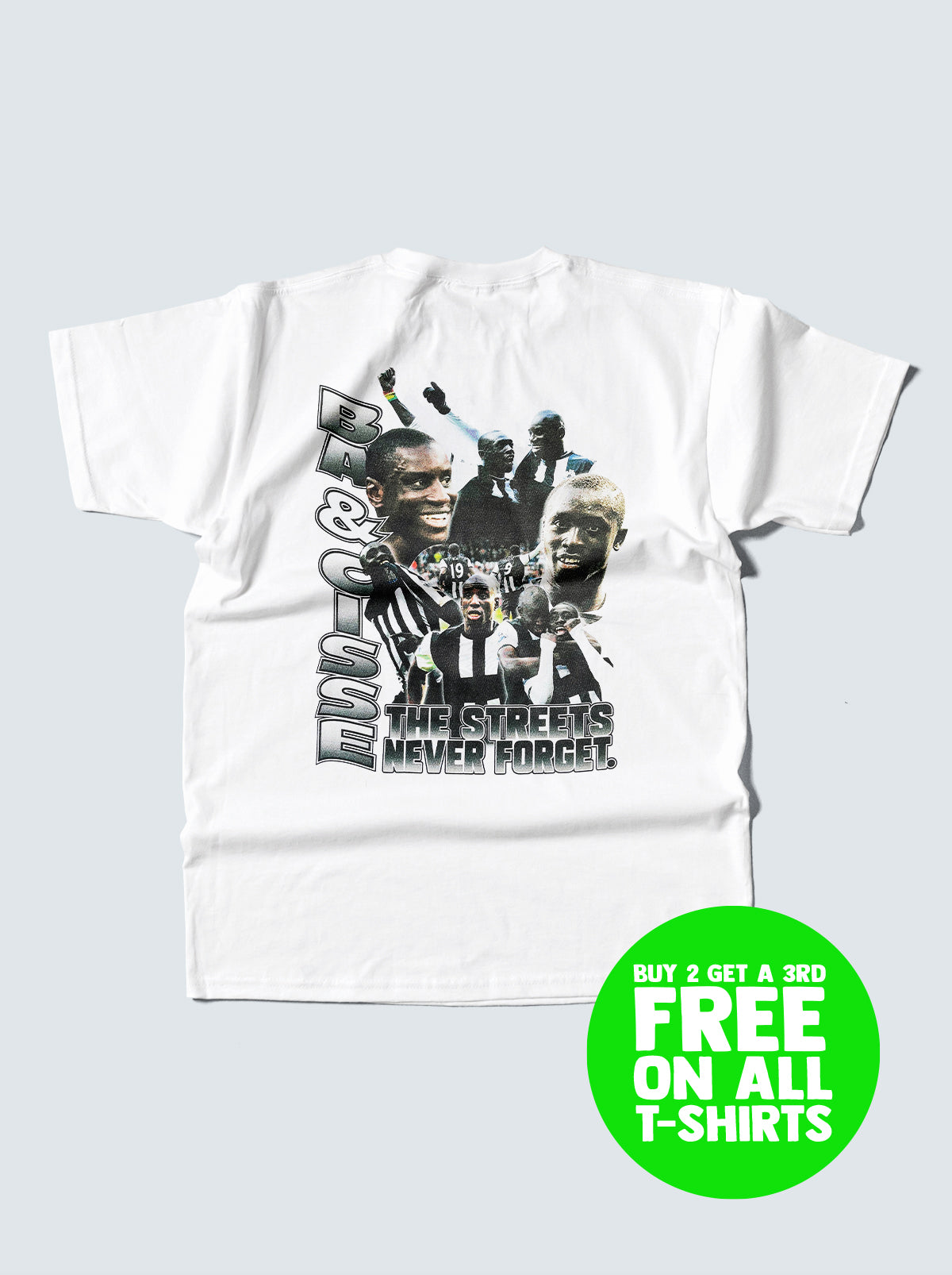 NEWCASTLE UNITED BA & CISSE BOOTLEG TEE