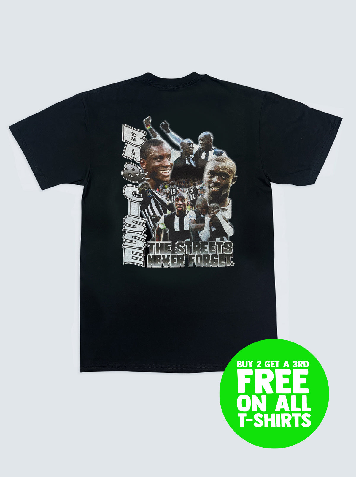 NEWCASTLE UNITED BA & CISSE BOOTLEG TEE