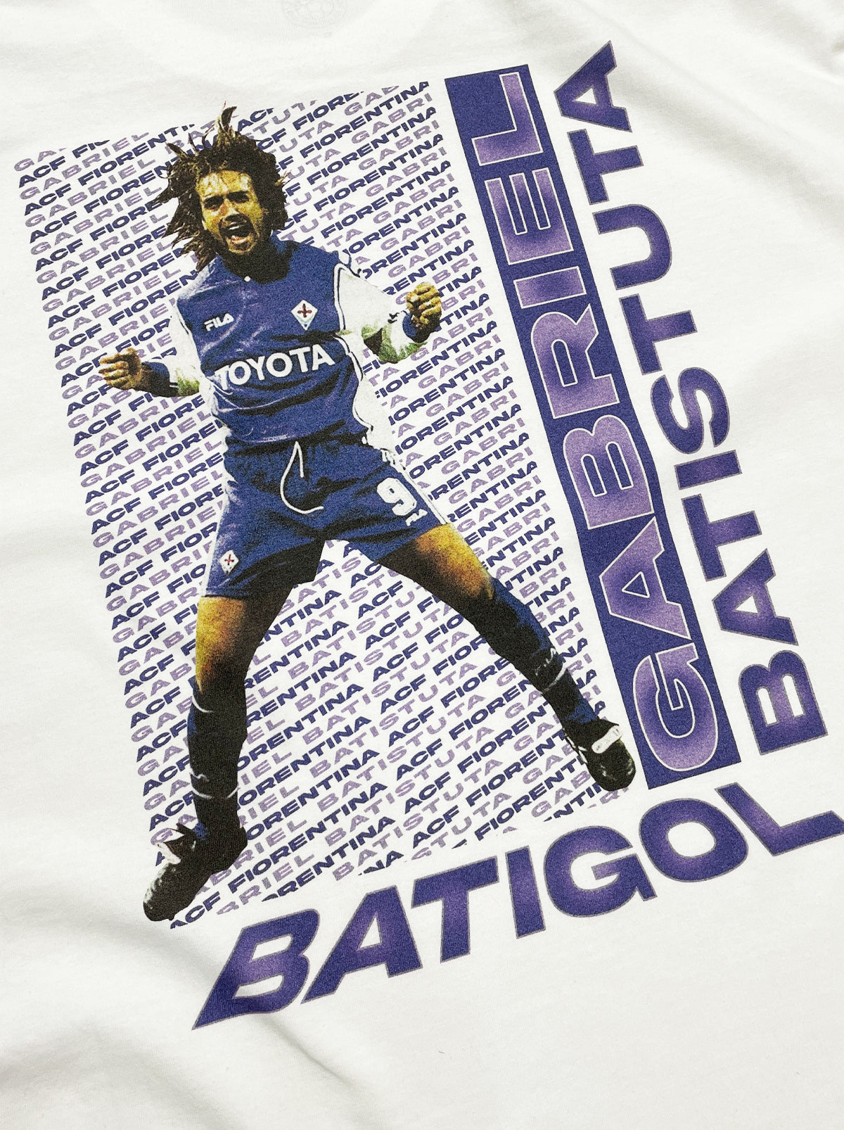 FIORENTINA BATIGOL BATISTUTA BOOTLEG TEE