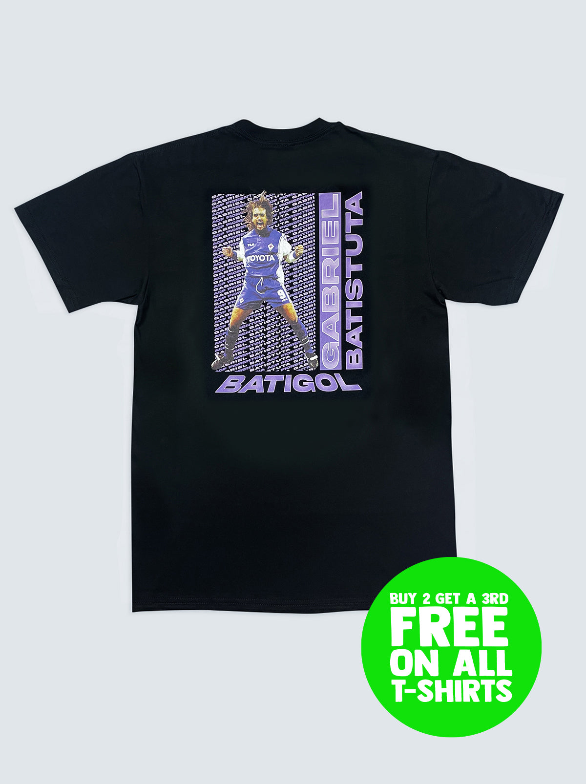 FIORENTINA BATIGOL BATISTUTA BOOTLEG TEE