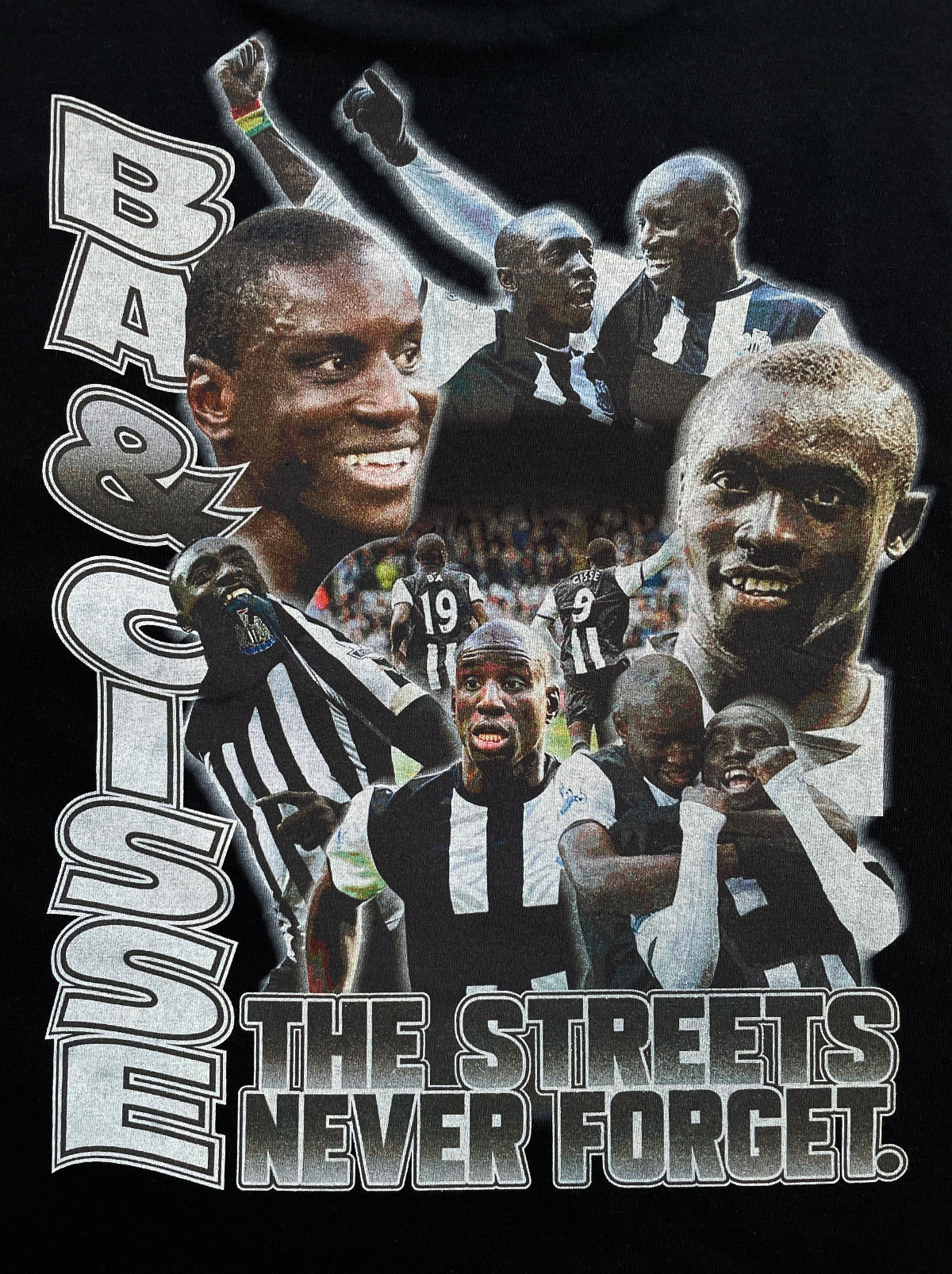 NEWCASTLE UNITED BA & CISSE BOOTLEG TEE