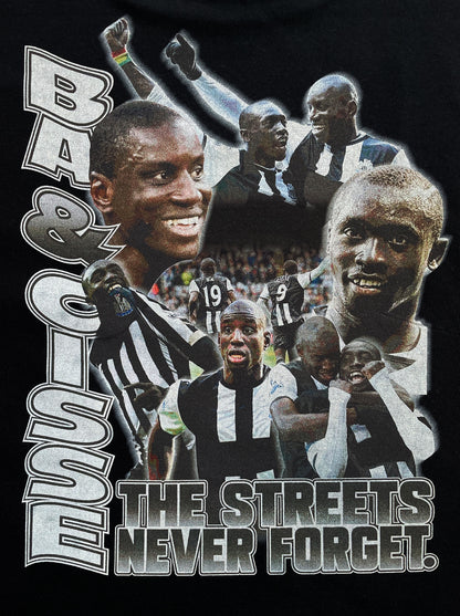 NEWCASTLE UNITED BA & CISSE BOOTLEG TEE