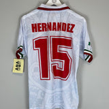 1998 Mexico Hernandez #15 *Reissue* World Cup Edition Away (Multiple) ABA Sport