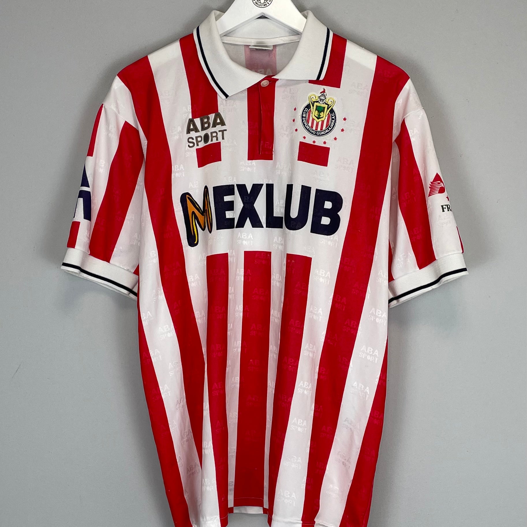 Shop 1995/96 CHIVAS GUADALAJARA HOME SHIRT (L) ABA SPORTS, classic football shirts, vintage football shirts & retro soccer jerseys at Cult Kits