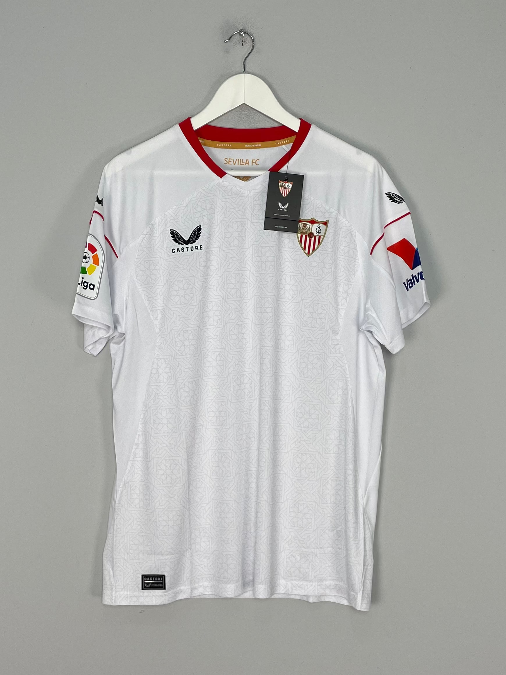 Shop 2022/23 Sevilla *BNWT* Home Shirt (Multiple Sizes) Castore, classic football shirts, vintage football shirts & retro soccer jerseys at Cult Kits