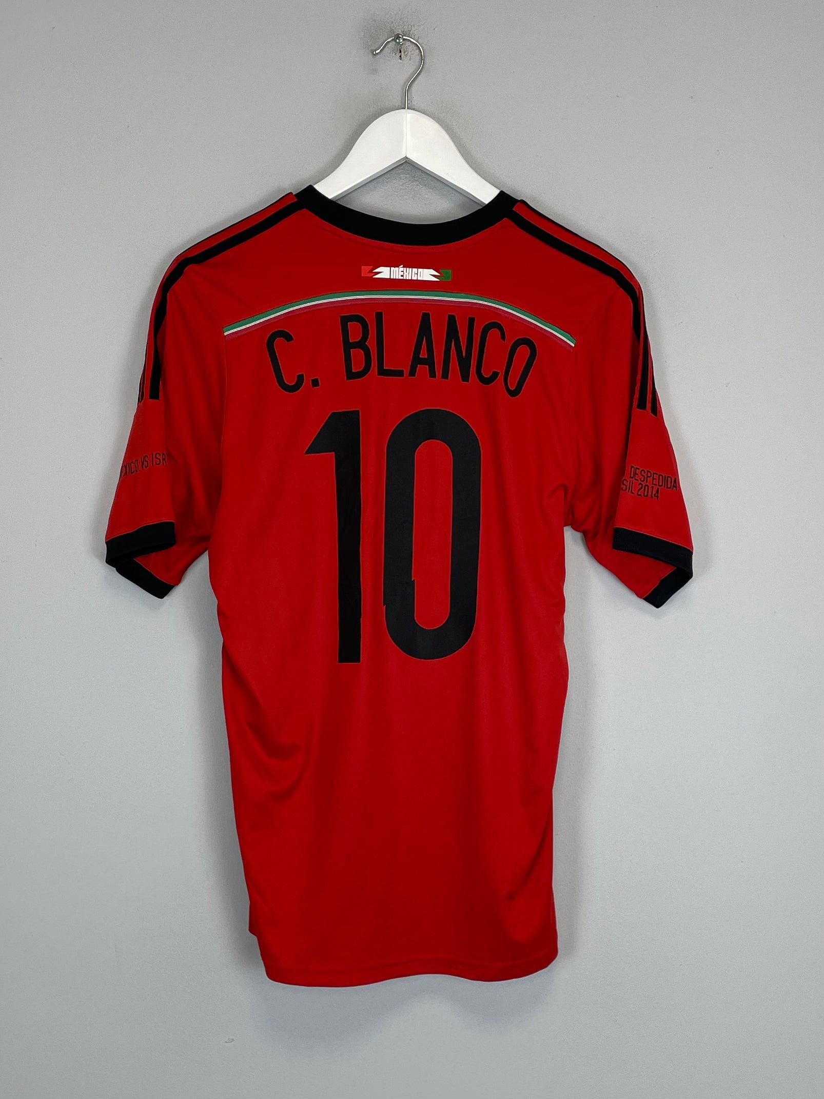 Shop 2014/15 MEXICO BLANCO #10 *TRIBUTE* AWAY SHIRT (S) ADIDAS, classic football shirts, vintage football shirts & retro soccer jerseys at Cult Kits