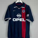 2001/02 PSG RONALDINHO #21 HOME SHIRT (XL) NIKE