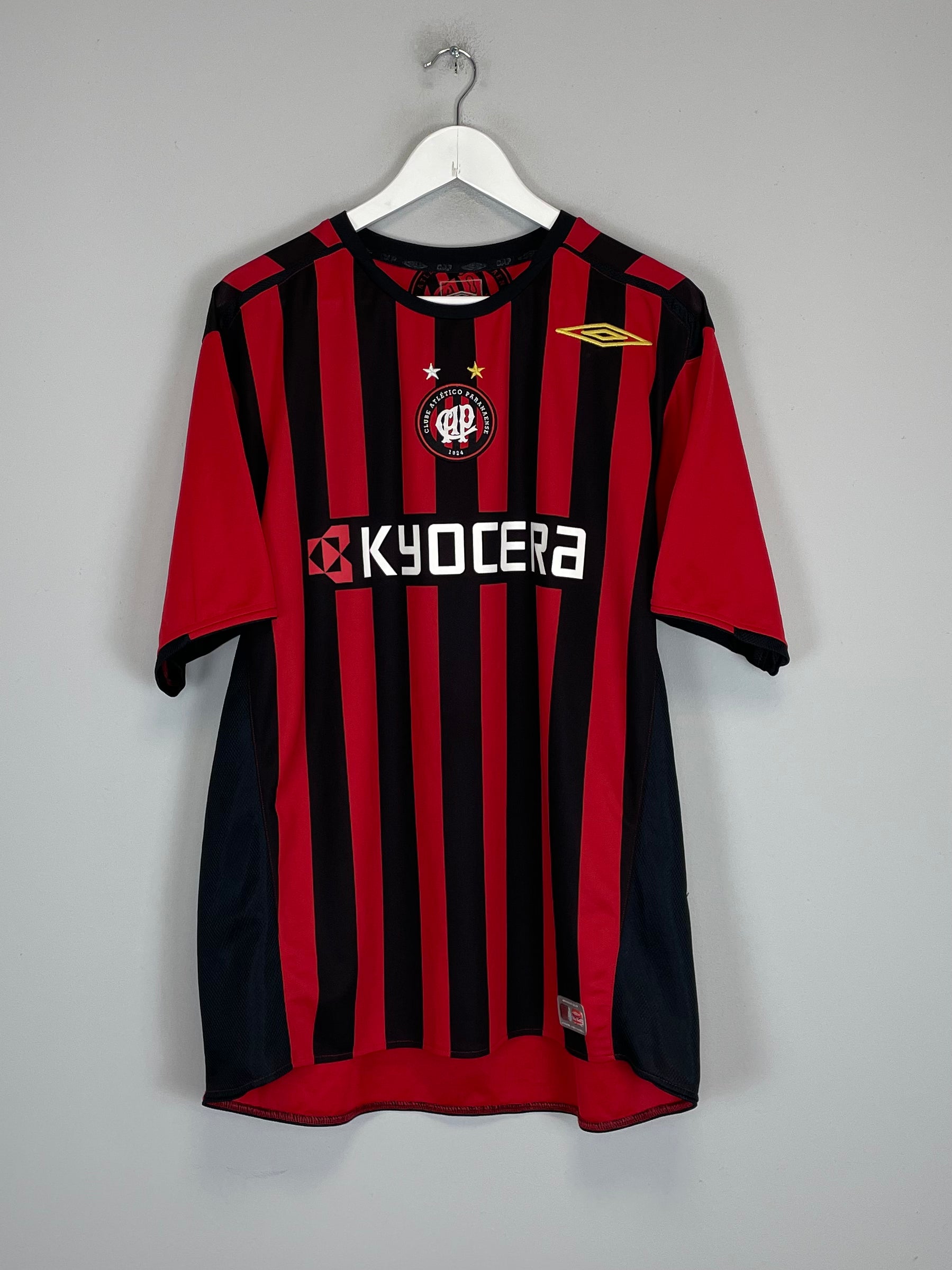 Shop 2006/08 ATLETICO PARANAENSE HOME SHIRT (L) UMBRO, classic football shirts, vintage football shirts & retro soccer jerseys at Cult Kits
