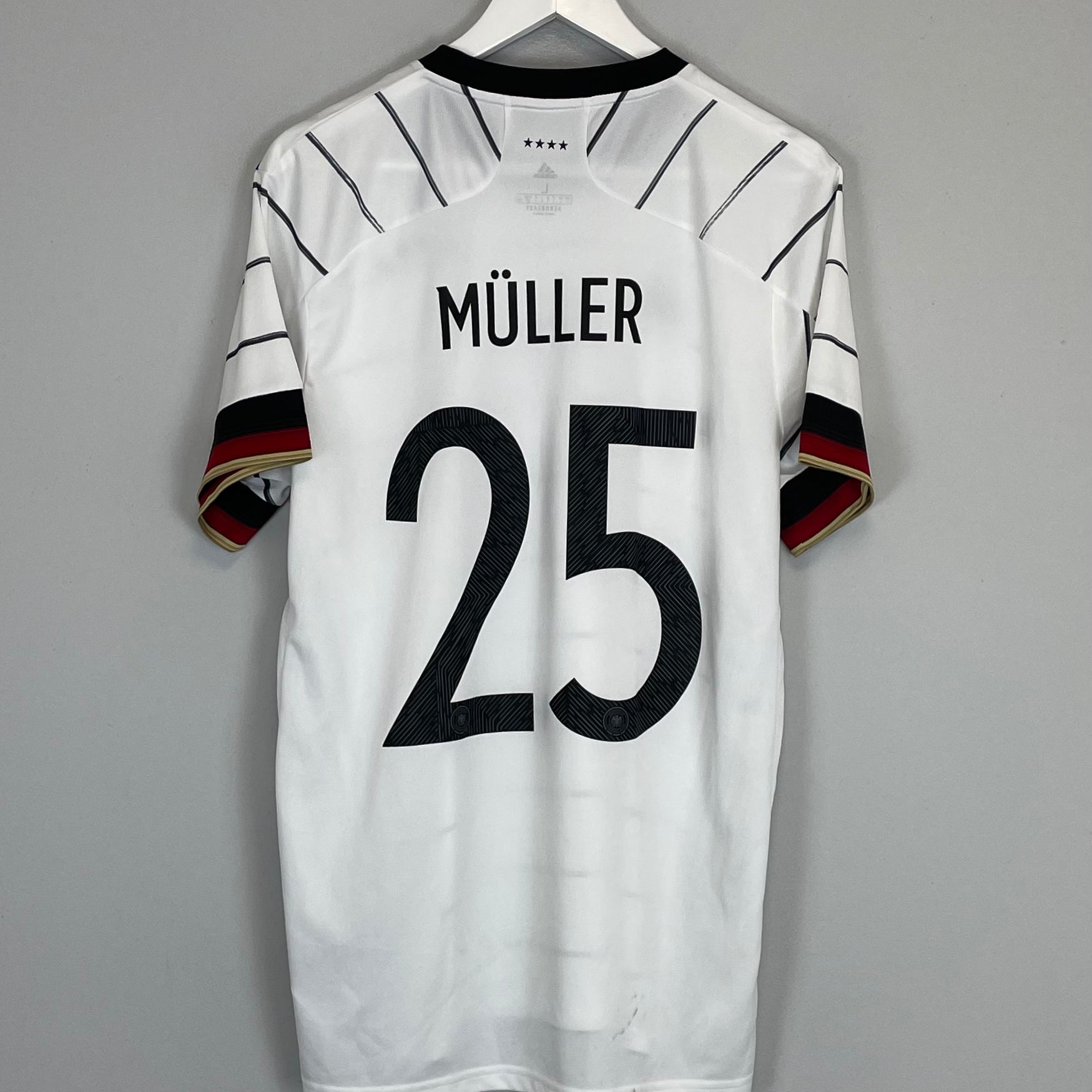 Shop 2020/21 GERMANY MULLER #25 HOME SHIRT (L) ADIDAS, classic football shirts, vintage football shirts & retro soccer jerseys at Cult Kits