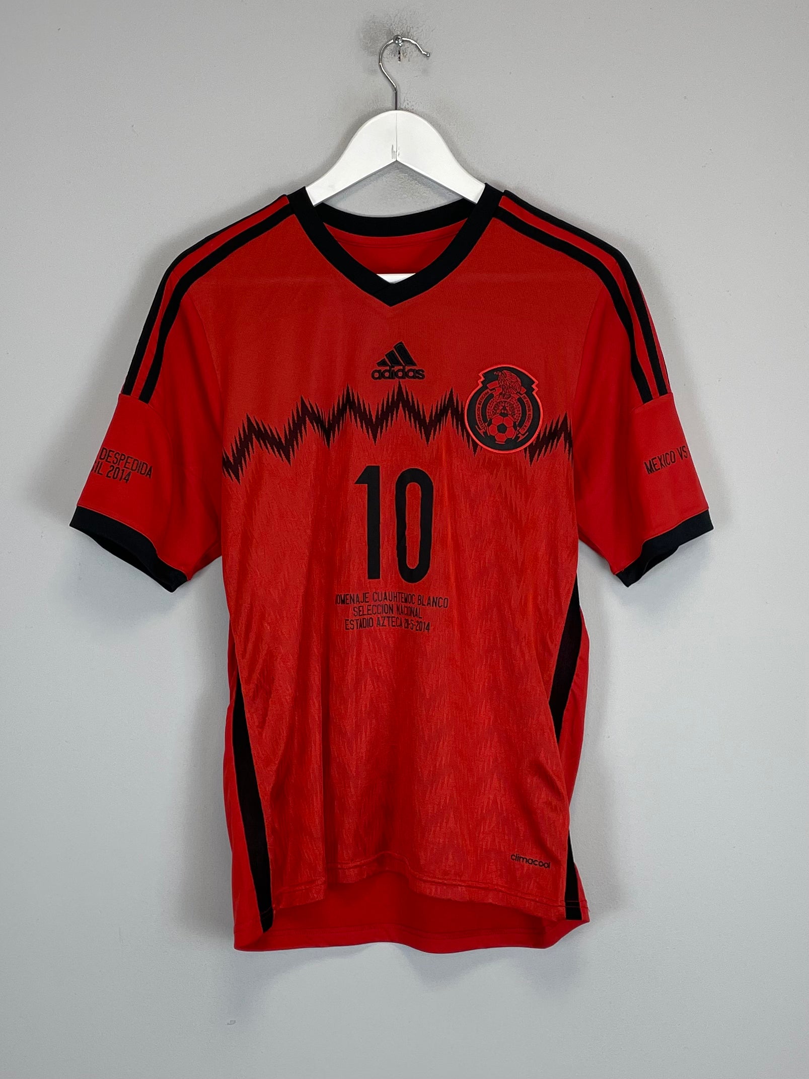 Shop 2014/15 MEXICO BLANCO #10 *TRIBUTE* AWAY SHIRT (S) ADIDAS, classic football shirts, vintage football shirts & retro soccer jerseys at Cult Kits