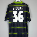 1998/99 CELTIC VIDUKA #9 AWAY SHIRT (XL) UMBRO