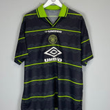 1998/99 CELTIC VIDUKA #9 AWAY SHIRT (XL) UMBRO