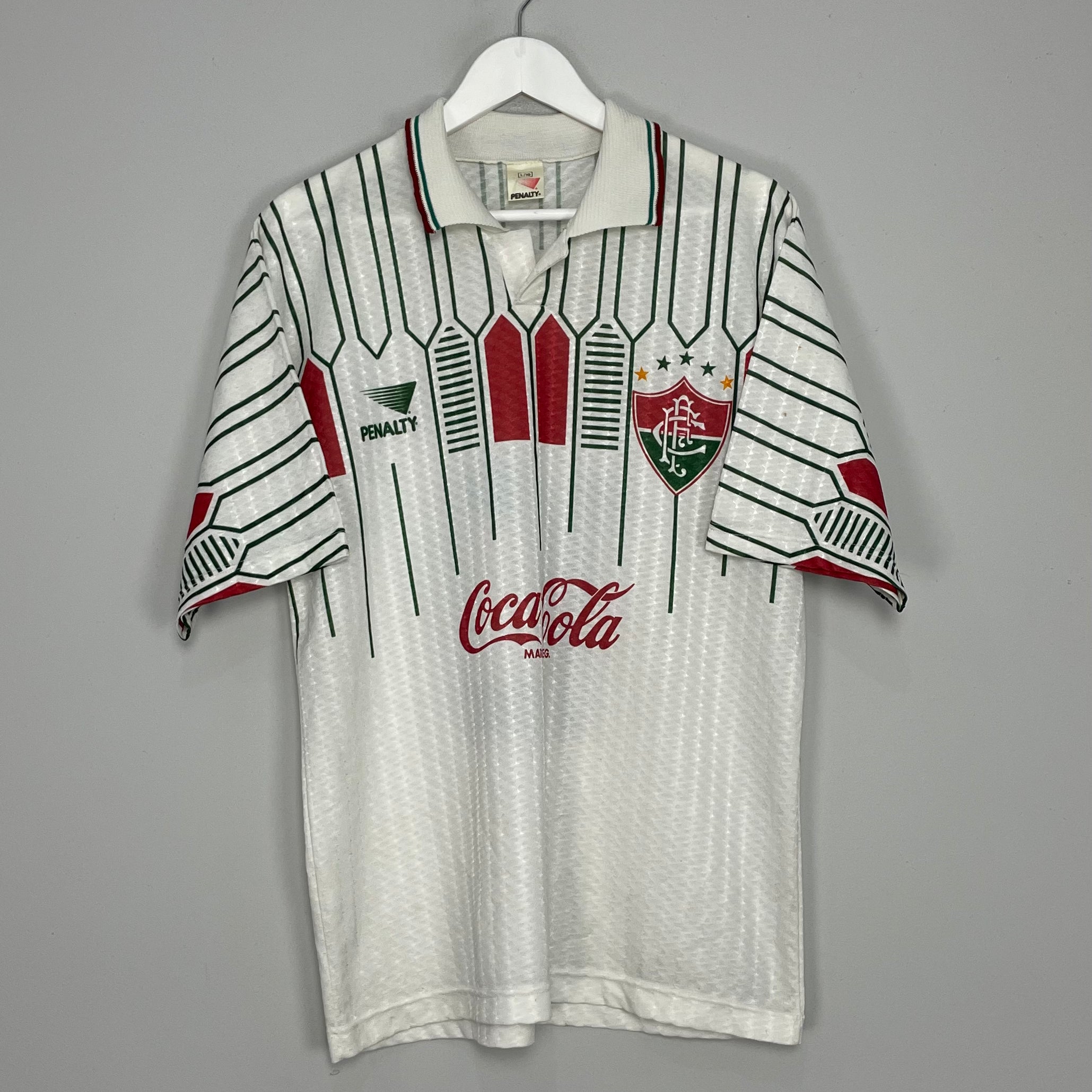 Shop 1992 FLUMINENSE #10 AWAY SHIRT (L) PENALTY, classic football shirts, vintage football shirts & retro soccer jerseys at Cult Kits