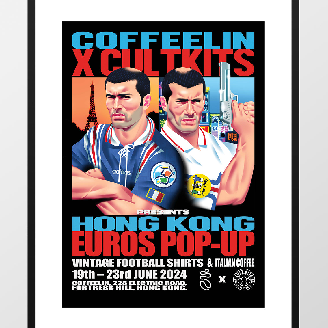 Shop DOUBLE ZINDAMAGE HONG KONG POP-UP PRINT, classic football shirts, vintage football shirts & retro soccer jerseys at Cult Kits