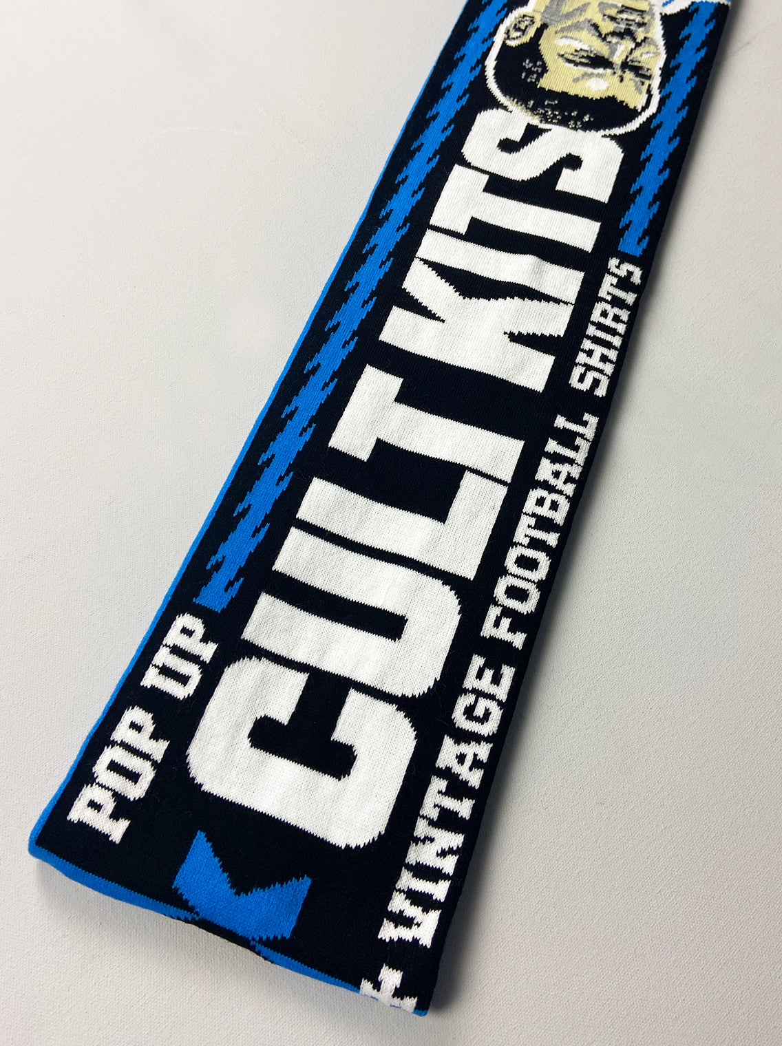 Shop DOUBLE ZINDAMAGE CULT KITS HONG KONG POP-UP SCARF, classic football shirts, vintage football shirts & retro soccer jerseys at Cult Kits