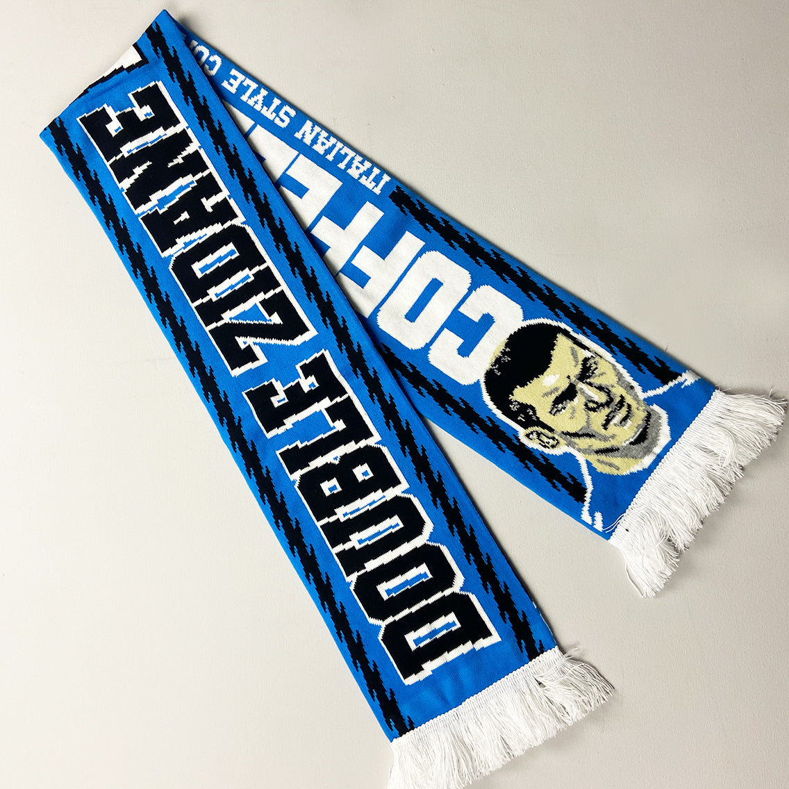 Shop DOUBLE ZINDAMAGE CULT KITS HONG KONG POP-UP SCARF, classic football shirts, vintage football shirts & retro soccer jerseys at Cult Kits