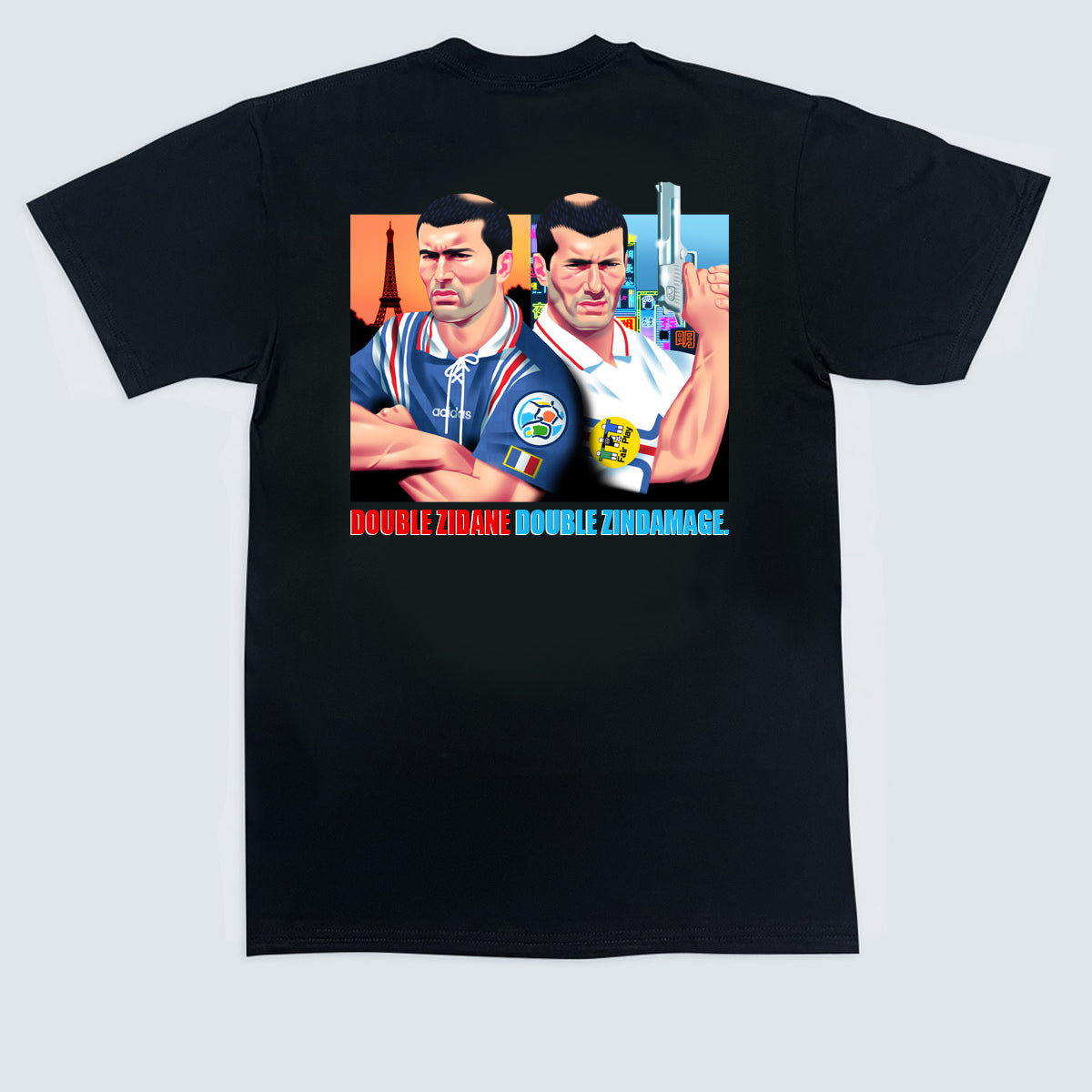Shop DOUBLE ZINDAMAGE HONG KONG POP-UP GRAPHIC TEE, classic football shirts, vintage football shirts & retro soccer jerseys at Cult Kits