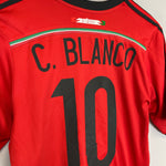 Shop 2014/15 MEXICO BLANCO #10 *TRIBUTE* AWAY SHIRT (S) ADIDAS, classic football shirts, vintage football shirts & retro soccer jerseys at Cult Kits