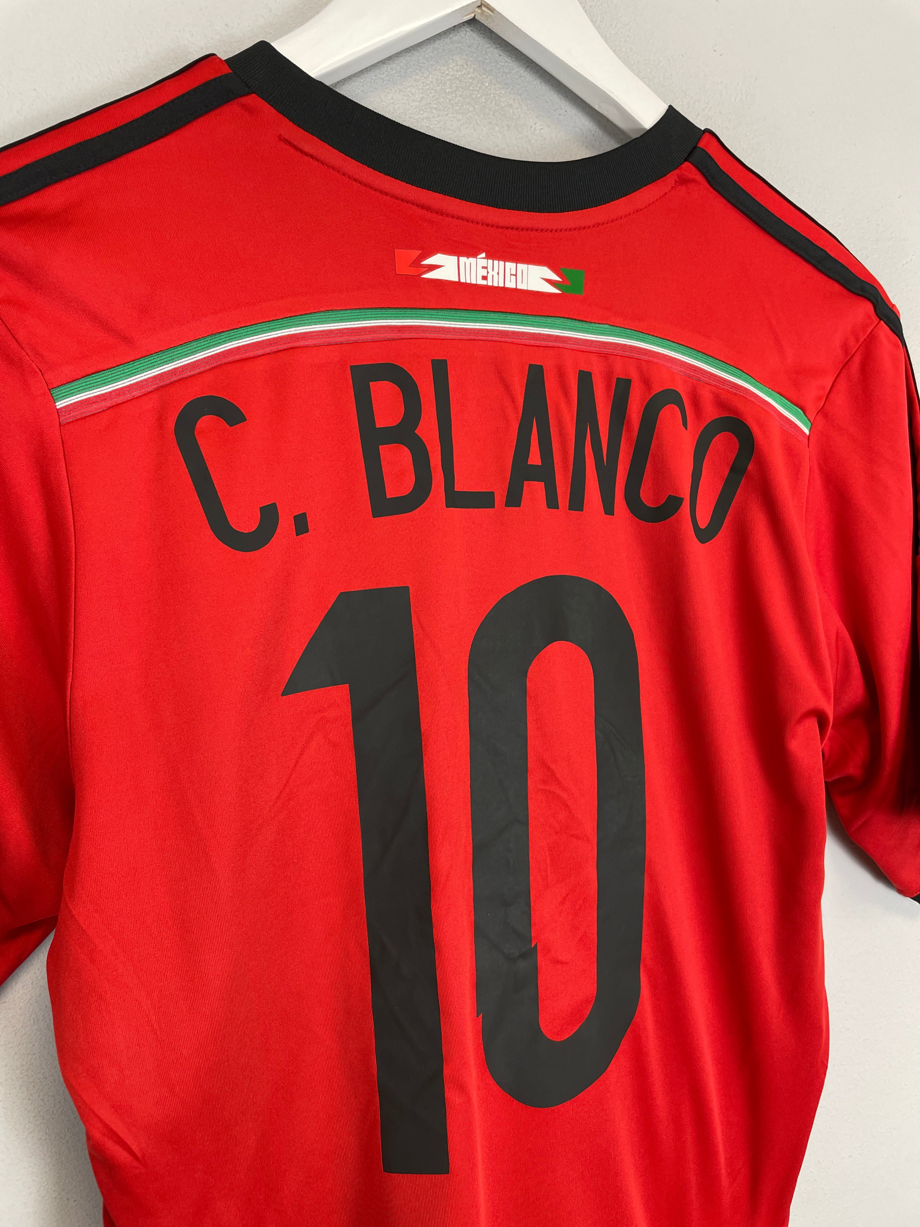 Shop 2014/15 MEXICO BLANCO #10 *TRIBUTE* AWAY SHIRT (S) ADIDAS, classic football shirts, vintage football shirts & retro soccer jerseys at Cult Kits
