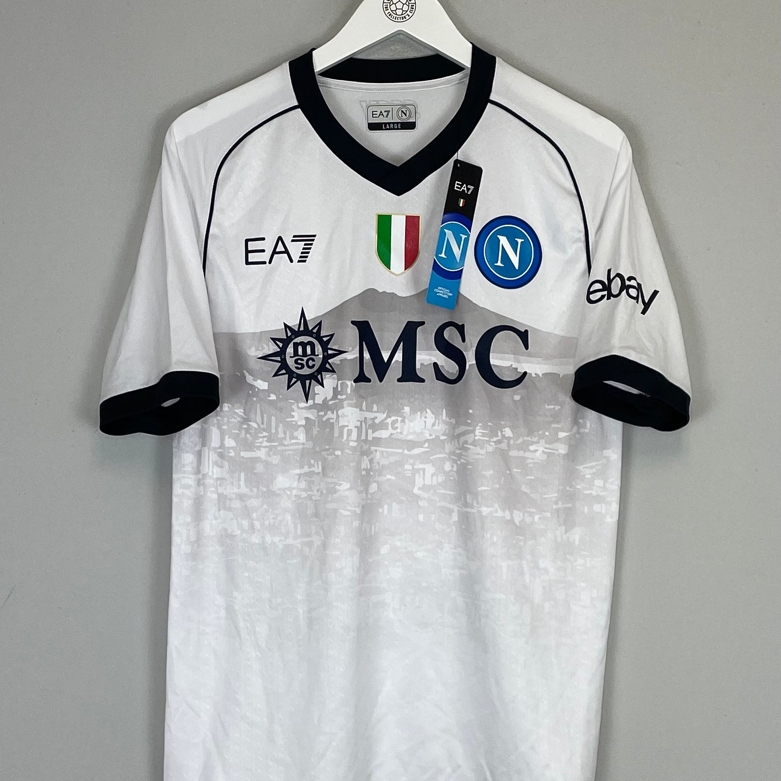 Shop 2023/24 NAPOLI *BNWT* AUTHENTIC AWAY SHIRT (MULTIPLE SIZES) EA7, classic football shirts, vintage football shirts & retro soccer jerseys at Cult Kits