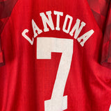 1996/98 MANCHESTER UNITED CANTONA #7 HOME SHIRT (XL) UMBRO